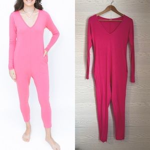 Smash + Tess The Friday Romper in Pop of Pink, Size XXS